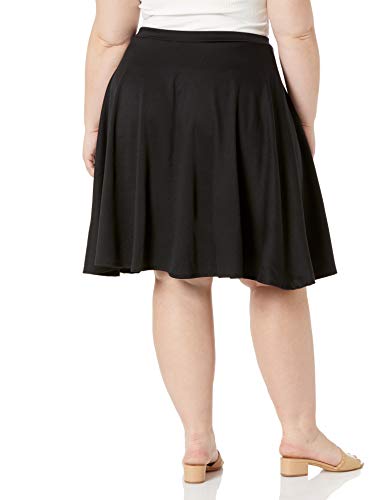 Star Vixen Women's Plus-Size Knee Length Full Skater Skirt2