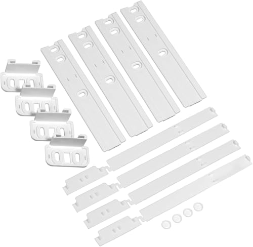4-PACK Integrated Fridge Door Brackets SHUOMAO Integrated Freezer Fridge Door Mounting Universal Sliding Bracket Fixing Kit Refrigerator Parts Accessories