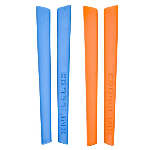 Kit en silicone bleu/orange pour Oakleys Crosslink Pitch branches de rechange