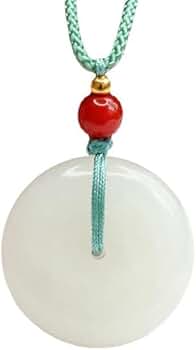 和田玉白玉吊坠平安扣玉石玉器商品饰品: Amazon.ca: Clothing