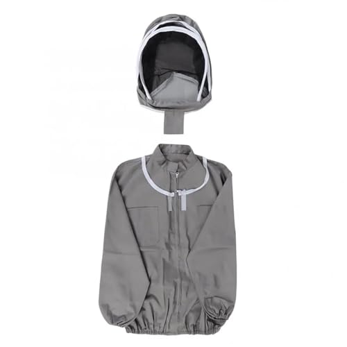 Chaqueta de apicultura con sombrero desmontable para trabajar con abejas de forma segura