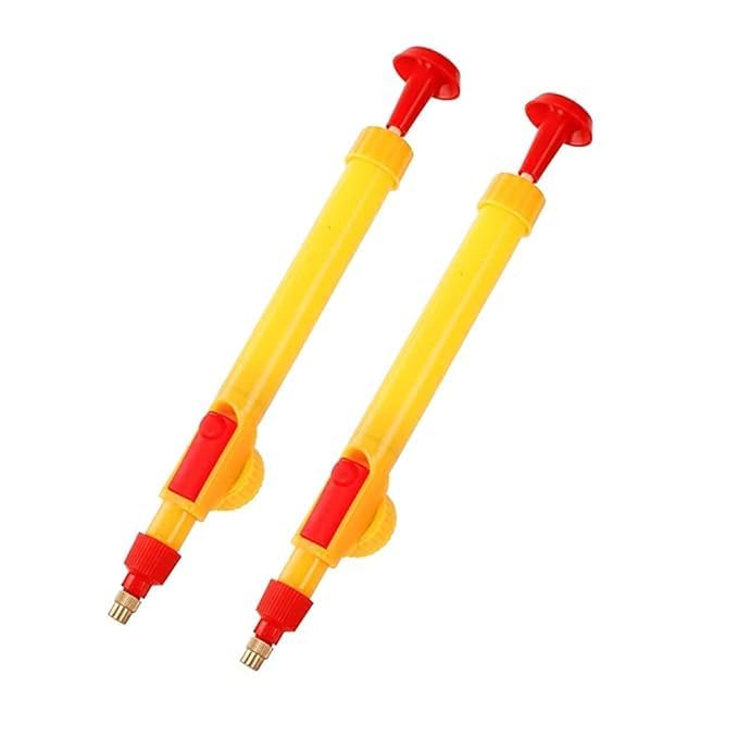 Adjustable High Pressure Garden Pump Bottle Spray Gun, Manual Hand Nozzle Sprayer with Brass Nozzle for Plants, Pesticide, Car Wash, 29 cm, Pack of 2