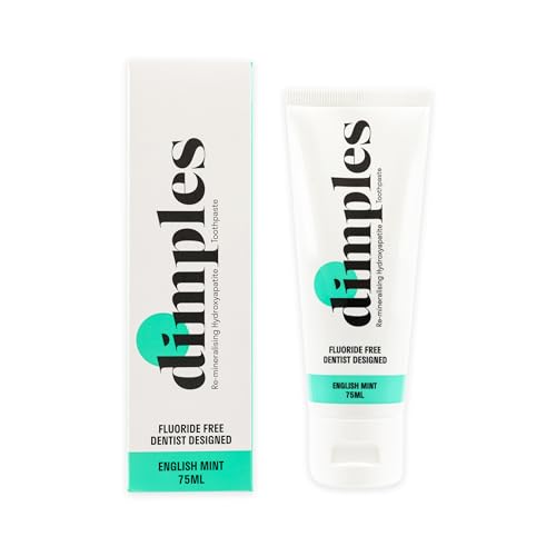 Dimples Hydroxylapatit-Zahnpasta, remineralisierend, englische Minze, 75 ml – Ansicht 1