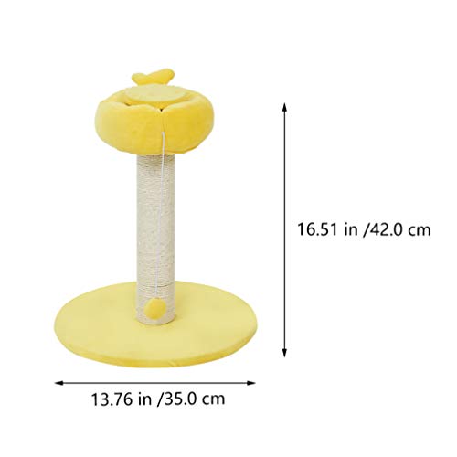 Balacoo – Haste de raspagem de gato e arranhador de garra, mastro de sisal, brinquedo de arranhar, b