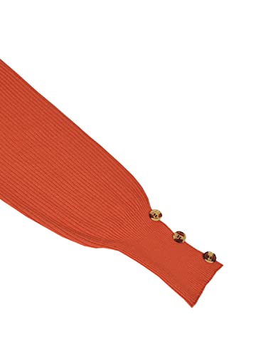 Womens Pullover Sweaters Batwing Long Sleeve Crewneck Casual Loose Knit Jumper Tops with Buttons4