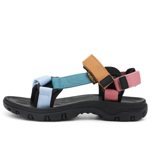 Image of Women's Hiking Sport Sandals Water Outdoor Athletic Shoes With Arch Support Adjustable Velcro Beach Shoes