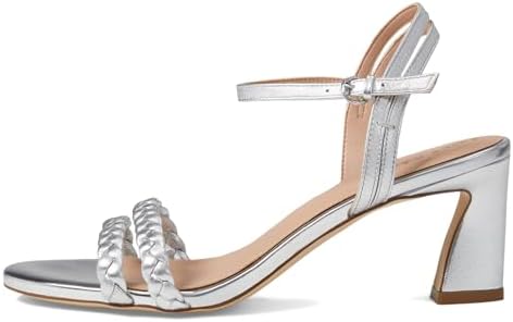 Cole Haan Alyse Braided Sandal 65 mm Silver Metallic Leather 7.5 B (M) | Image 3