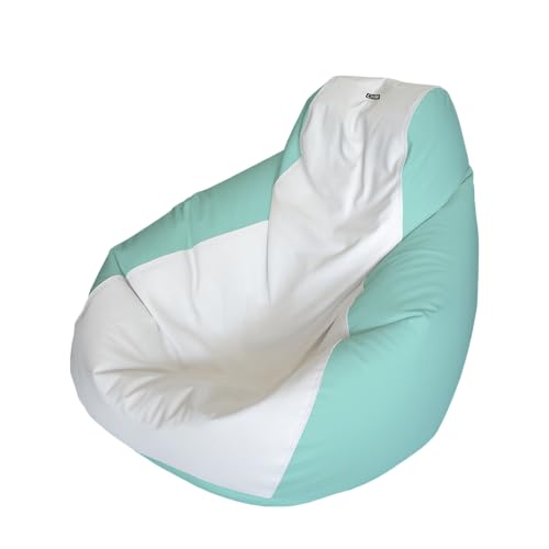 E-SeaRider Teardrop Marine Beanbag (White/Seafoam, Medium)