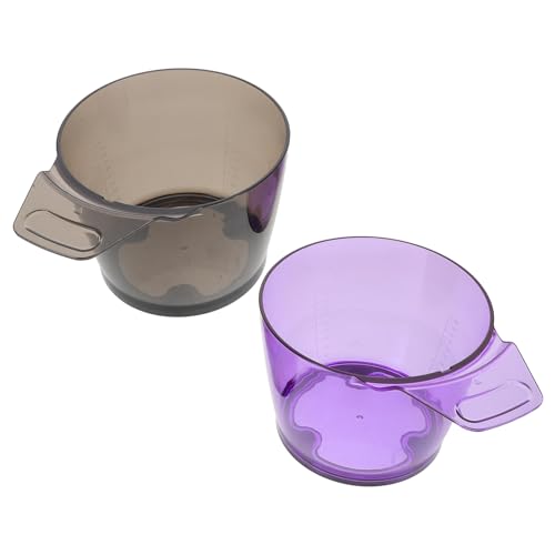DEARMAMY 2pièces Bol De Mélange De Couleur Pour Cheveux Bol Empilable De Coloration Capillaire Plateau De Couleur Pour Salon De Mélange De Teinture Plastique Outil De Coloration