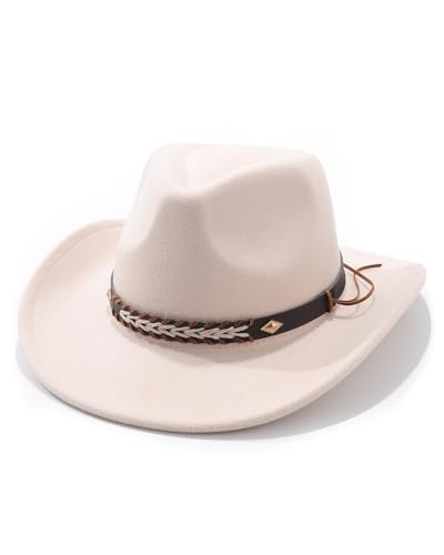 Image of Cowboy Hat for Men Women Classic Cowgirl Hat Wide Brim Western Women Mens Cowboy Hats Cowgirl Hats Gifts