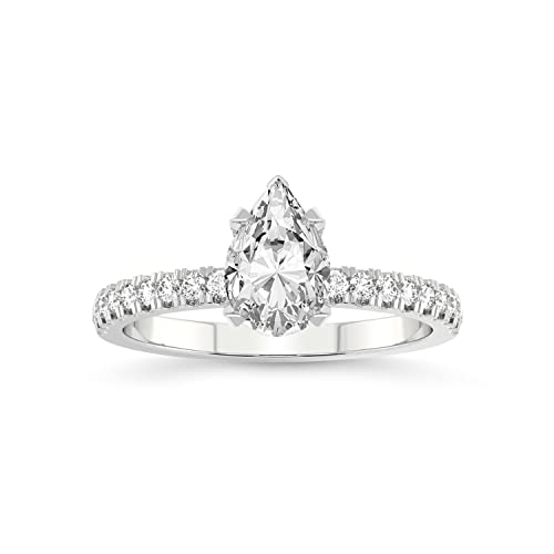 FRIENDLY DIAMONDS Lab Grown Diamond Ring For Women IGI Certified | 1-5 Carat Serena Eternity Diamond Ring | 14K Or 18K White, Yellow Or Rose Gold | FG-VS Quality