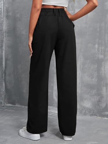 Image of TOPLOT Cotton Solid Multi-Pocket Cargo Pant for Women