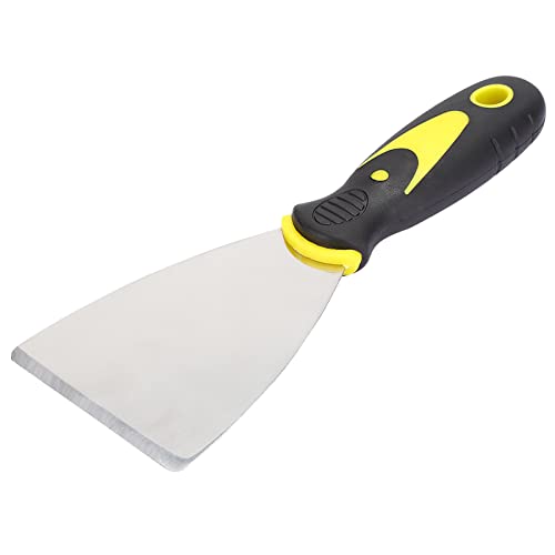 3D Printer Scraper, 3D Printer Spatula 3D Print Cleaner Scraper 3D Printer Removal Spatula with Rubber Handle Stainless 