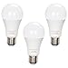 LED Light Bulb A19 60 Watt Equivalent, Energy Efficient 10W, 800 Lumens, Non-dimmable, 6000K Daylight, 3-Pack