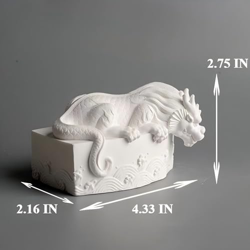 Cadeau de dragon en plâtre statuette décorative - 3