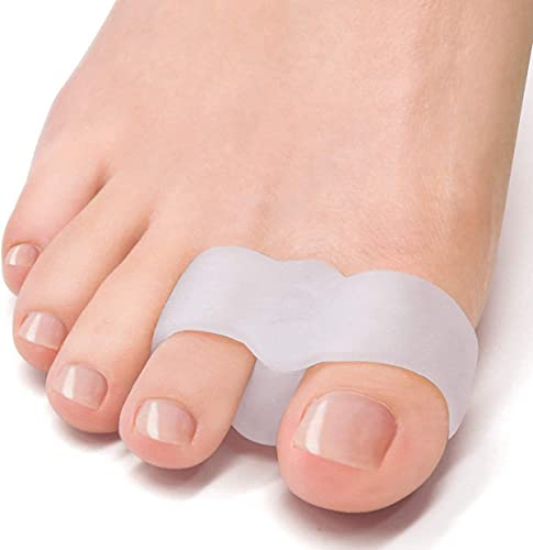 3 Pairs 2 Loops Toe Separators Bunion Silicone Bunion Correctors Toe Separators Big Toe Space Suitable for Bunion and Overlap Toe