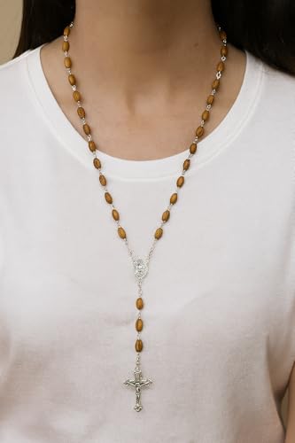 Zuluf Jerusalem Catholic Prayer Rosary Hand Made from The Holy Land Israel3