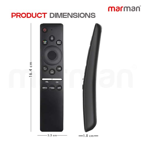 Image of marman Compatible Samsung TV Remote Control BN59 Model Original with Voice Command - Suitable for Android HD 4K LED QLED OLED Samsung TVs - Pairing Must - Match Key by Key with Original Remote