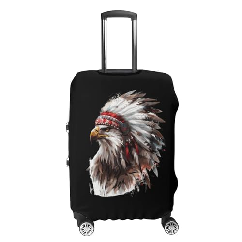 Southwestern Native Indian Ea-gle Funny Luggage Cover Suitcase Protector Washable Travel Baggage Covers Fit 19-32 Inch4