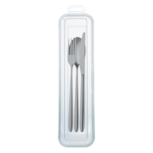 Porta Cubiertos para Llevar al Trabajo 25x6.5x5cm, Estuche para Tenedor, Cuchara y Cuchillo, Organizador de Cubiertos Portátil para Colegio, Universidad, Camping, Viaje (CUBIERTOS NO INCLUIDOS)