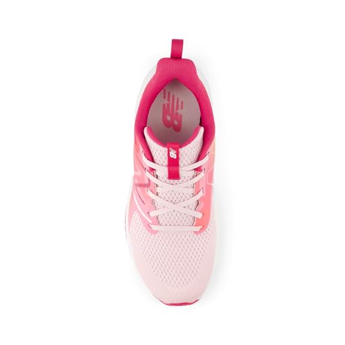 New Balance Kid's Rave Run V2 Lace-Up Running Shoe, Rose Sugar/Carnival Pink/Signal Pink, 11.5 XW Little Kid — view 4