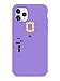 JOYLAND TPU Phone case Purple Color Protective Anti-Scratch Shockproof Case Cover for iPhone 8 Plus/7 Plus