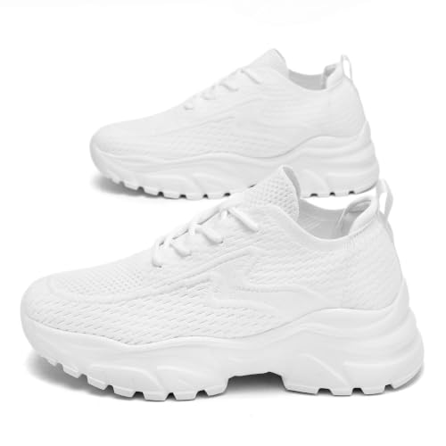 Image of Womens Ladies Walking Shoes Fashion Running Sneakers Casual Comfor Lightweight Breathable Soft Sole Gym Tennis Work