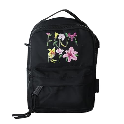 FARM Mini Mochila Farm Borogodó Romance Em Flor Preta-UN