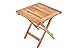 SAM Beistelltisch Cabona, Akazienholz massiv & geölt, klappbarer Kaffeetisch 46x46 cm, FSC® 100% Zertifiziert, Holztisch für Balkon, Terrasse, Wintergarten oder Garten, pflegeleichtes Unikat