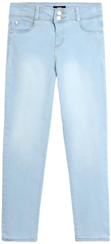 DKNY Girls' Super Stretch Denim Jegging Jeans - Casual Skinny Jeans for Girls (7-14) - Blue