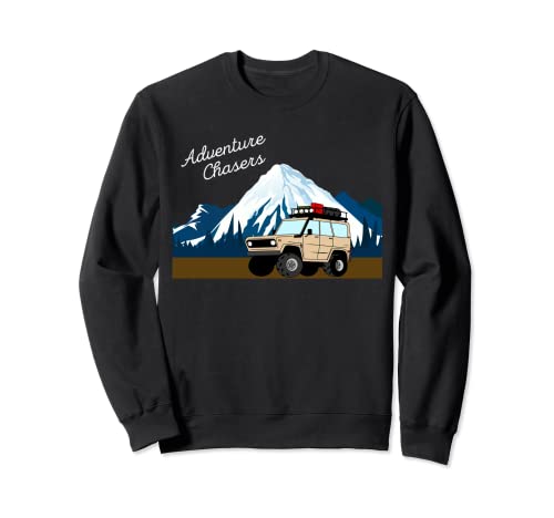Exploración Oficial Aventura Chasers Montaña Overland Sudadera