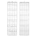 Nad Drzwiami Organizer na Buty Wiszący Uchwyt na Szafę Wieszak do Przechowywania Stojak na Torby z 24 Dużymi Kieszeniami z Siatki ścienny Organizer do Szafy Lniana Tkanina Stylowy Organizer do(2#)