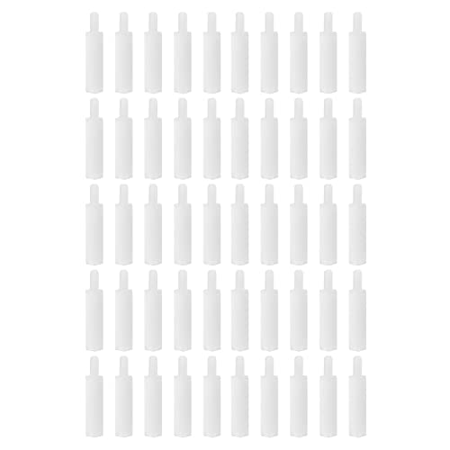 YOKIVE 50 Pcs M2.5 Standoff Screws, Nylon Hex PCB Standoffs with High Insulation Effect, Keep Height Consistent