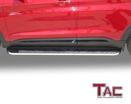 Estribos laterales TAC Black Cobra para Ford Explorer 2020-2026 miniatura 3