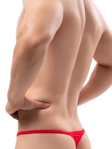 IKINGSKY Men's Modal Big Pouch G-string Underwear Sexy Low Rise Y-back Thong Soft Bulge Under Panties for Men3