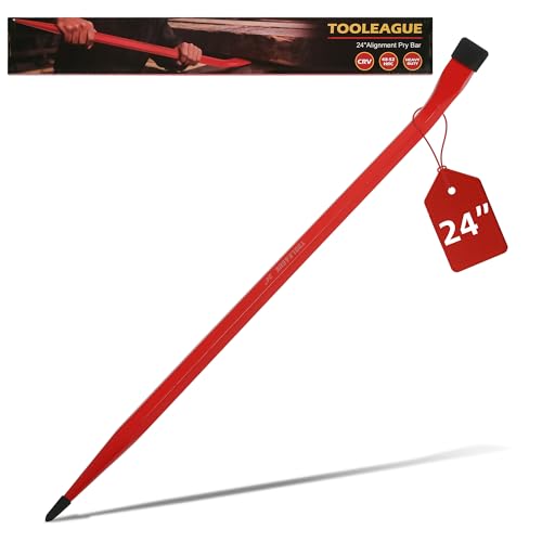 Image of TOOLEAGUE 24-Inch Heavy Duty Alignment Pry Bar, Connecting Bar