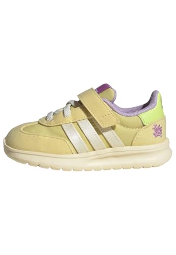 adidas Unisex Kids' Zapatilla Disney Tiana Run 70s 2.0 (Infantil), Powder Yellow/Cream White/Powder Plum, 23