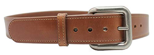 Handmade Leather Belt 1-1/2" OR 1-1/4" Genuine Russet Leather, Removable Buckle, Dress Belt, Birthday Gift, Fathers Day, Big Belt and Tall, Personalized Free, Proudly Made in USA3
