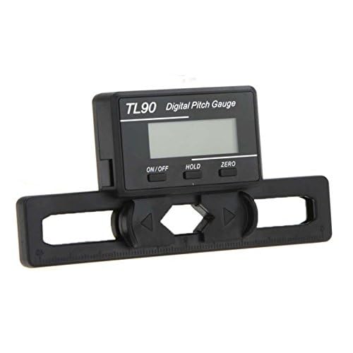 Main Blade Digital Pitch Gauge with LCD Display for RC Airplane Helicopter
