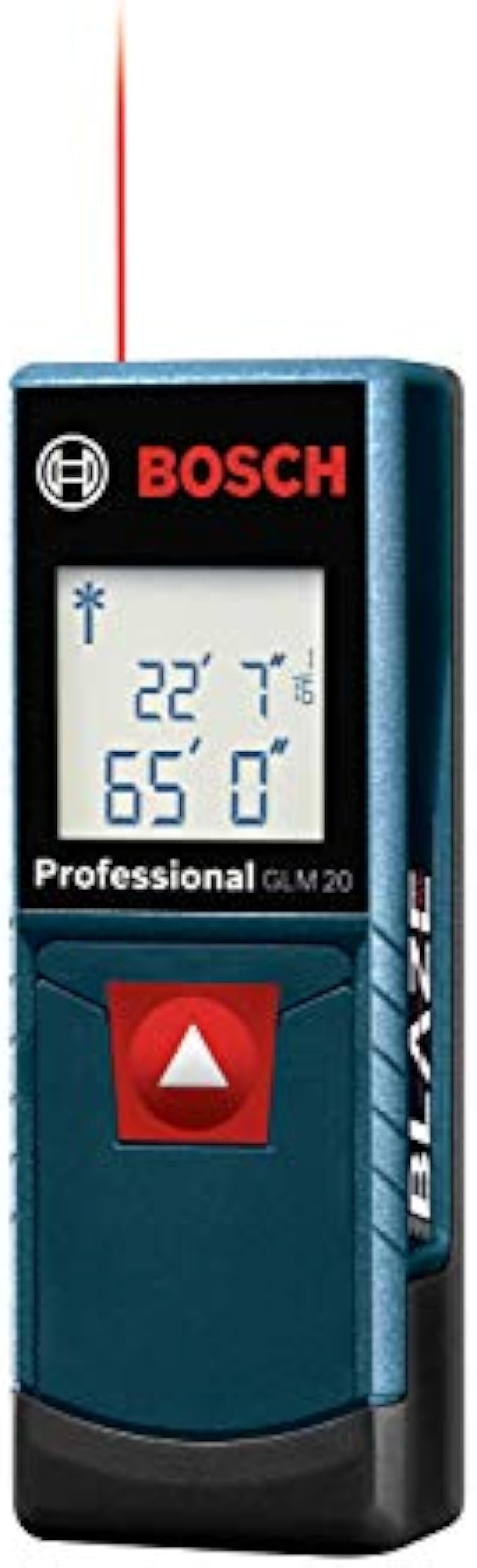 BOSCH GLM20 Blaze 65ft Laser Distance Measure With Real Time Measuring