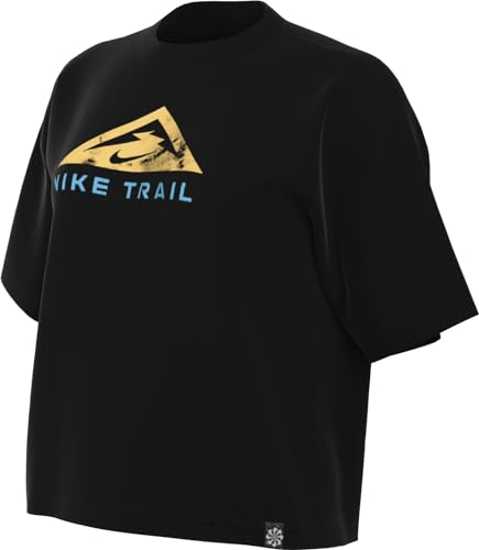 nike trail shorts tシャツ まとめ売り Nike Dri Fit Trail short sleeve T-shirt Black | Runnerinn