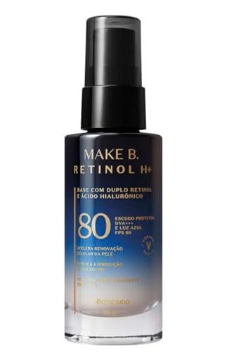 Base Líquida Protetora Make B. Retinol H+ 80, cor 10 26g