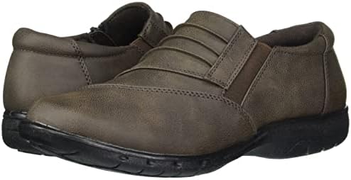 Easy Street Women's Dee Flat Shoe Sneaker, Brown, 11 | Image 6