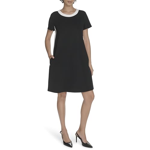Tommy Hilfiger Women's Short Sleeve Scuba Crepe Shift Dress2