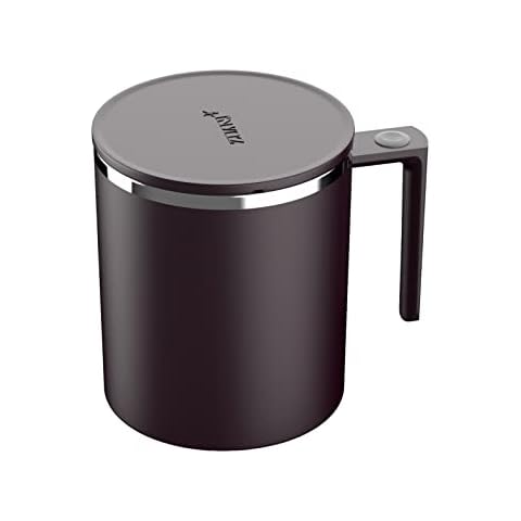 FOVNOT Selbst Rühren Becher, Selbst Rühren Kaffee Becher Magnetisch Rühren Tasse Elektrisch Mischen Tasse Mit Rostfrei Stahl Aufsehen Bar Cover