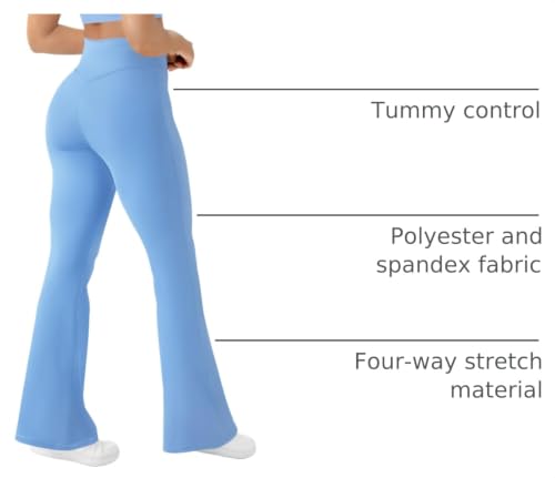 Image of AB-Eleven Women's Yoga Pants Bootcut Flare Leggings Bell Bottom Leggings