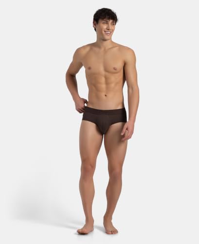 Image of Jockey LM05 Men Bamboo Cotton Elastane Stretch Breathable Mesh Brief with StayDry Treatment