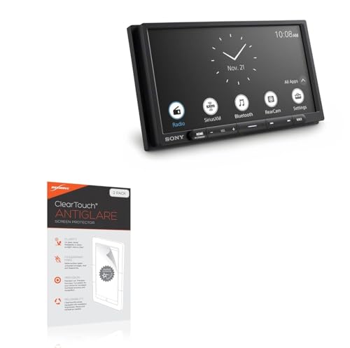 BoxWave Screen Protector Compatible with Sony XAV-AX3700 - ClearTouch Anti-Glare (2-Pack), Anti-Fingerprint Matte Film Skin