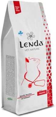 Lenda Vet Hepatic 2kg - Pienso Veterinario para Gatos Adultos de Todas Las Razas - Pienso Natural hepatico con Probioticos, Glucosamina y Condroitina - Contenido Moderado de Proteinas