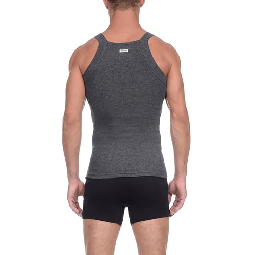 2(X) IST Mens Essential Cotton Square Cut Tank 2-Pack
